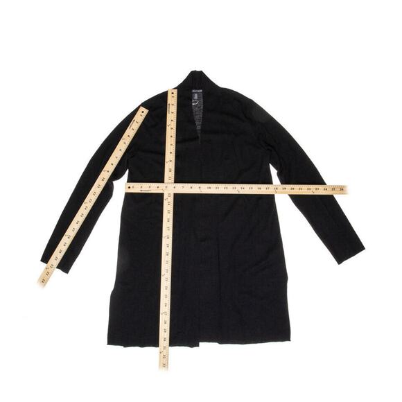 Eileen Fisher System Merino Wool Open-Front Cardigan Black Size XS - Picture 3 of 4